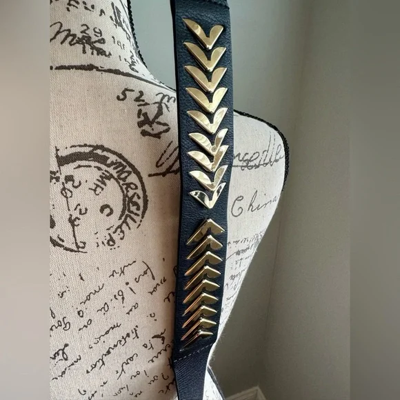 Express Black and Gold Women's Belt, S/M - Picture 8 of 9